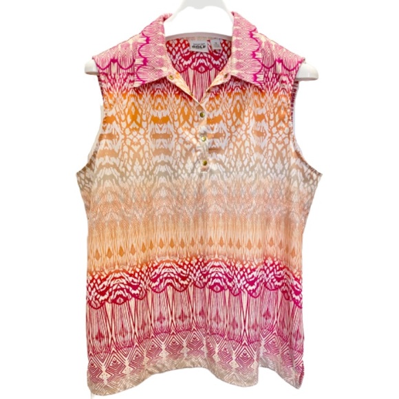 Chico's Tops - Zenergy Golf Sleeveless Geo Patterned Top Sz 3